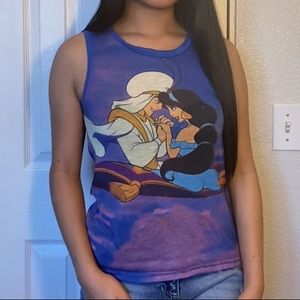 Hot Topic Disney Aladdin Tank Top/ Sheer Back